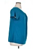 Worthington 100% Polyester Teal Short Sleeve Blouse Size 1X - photo 4