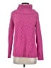 Talbots Chevron-herringbone Pink Turtleneck Sweater Size P (petite) - photo 1