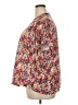 Fun2Fun 100% Rayon Floral Red Short Sleeve Blouse Size 2X - photo 5