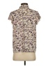 Unbranded 100% Polyester Floral Purple Short Sleeve Blouse Size S - photo 2