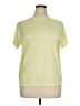 Nike 100% Polyester Yellow Short Sleeve Top Size XL - photo 1