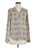 41Hawthorn 100% Polyester Tweed Ivory Long Sleeve Blouse Size M - photo 1