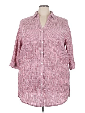 Ulla Popken 3/4 Sleeve Blouse (view 1)