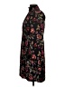 A.L.C. 100% Polyester Floral Black Casual Dress Size 4 - photo 5