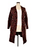 Torrid Animal Print Burgundy Coat Size 2X Plus (2) - photo 1