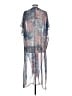 BCBGMAXAZRIA 100% Polyester Blue Kimono One size - photo 2