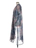 BCBGMAXAZRIA 100% Polyester Blue Kimono One size - photo 5