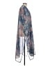 BCBGMAXAZRIA 100% Polyester Blue Kimono One size - photo 4
