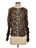 Joie 100% Viscose Animal Print Brown Long Sleeve Blouse Size S - photo 1