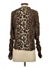 Joie 100% Viscose Animal Print Brown Long Sleeve Blouse Size S - photo 2