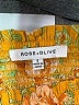 Rose + Olive Yellow Short Sleeve Blouse Size S - photo 7