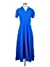DKNY 100% Polyester Solid Blue Casual Dress Size 4 - photo 1