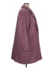 J.Jill Checkered-gingham Burgundy Coat Size XL - photo 4