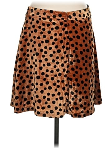 Madewell Velvet Circle Mini Skirt in Leopard Dot (view 2)