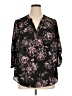 Torrid 100% Polyester Black 3/4 Sleeve Blouse Size 1X Plus (1) - photo 1