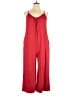 Anrabess Solid Red Jumpsuit Size XL - photo 1