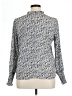 Carolina Belle 100% Polyester Print Silver Long Sleeve Blouse Size XL - photo 2