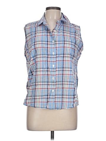 White Stag Sleeveless Button-Down Shirt (view 1)
