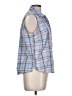 White Stag Plaid Blue Sleeveless Button-Down Shirt Size L (estimated) - photo 4