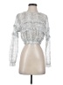 Zara Silver Long Sleeve Blouse Size S - photo 1