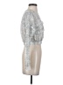 Zara Silver Long Sleeve Blouse Size S - photo 4