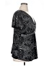 BCBGMAXAZRIA 100% Viscose Black Short Sleeve Top Size XL - photo 4