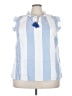 Talbots Blue Sleeveless Blouse Size 2X - photo 1