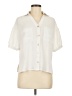 I.N. Studio 100% Polyester Ivory Short Sleeve Blouse Size M (petite) - photo 1