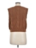 Pink Rose Brown Sweater Vest Size M - photo 2