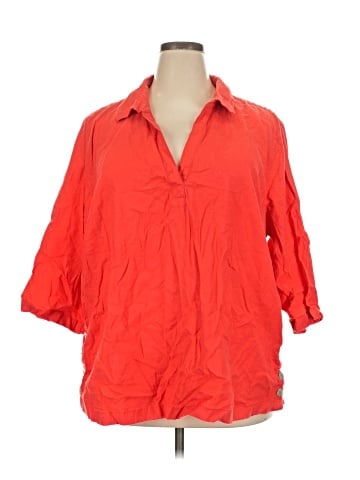 Tahari 3/4 Sleeve Button-Down Shirt (view 1)
