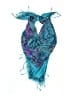 Unbranded Paisley Teal Scarf One size - photo 1