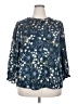 Papermoon 100% Polyester Blue 3/4 Sleeve Blouse Size XXL - photo 1