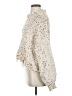 Pol 100% Polyester Tweed White Pullover Sweater Size S - photo 5