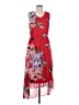 Apt. 9 100% Polyester Floral Red Casual Dress Size M - photo 1