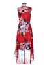 Apt. 9 100% Polyester Floral Red Casual Dress Size M - photo 2