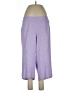 Catherines Purple Linen Pants Size 0X - photo 1