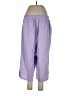 Catherines Purple Linen Pants Size 0X - photo 2