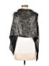 BCBGMAXAZRIA 100% Silk Silver Silk Cardigan Size M - photo 2