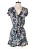 Ann Taylor LOFT 100% Viscose Floral Blue Romper Size S (petite) - photo 1