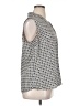 Nine West Silver Sleeveless Blouse Size XL - photo 4
