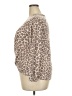 Como Blu Animal Print Tan 3/4 Sleeve Top Size XXL - photo 5