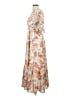 Entro 100% Polyester Print Orange Casual Dress Size S - photo 5