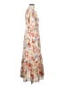 Entro 100% Polyester Print Orange Casual Dress Size S - photo 4