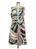 Miss Sixty 100% Polyester Paisley Teal Casual Dress Size 12 - photo 1