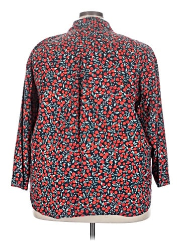 Only 3/4 Sleeve Button-Down Shirt (view 2)