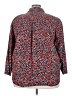 Only 100% Cotton Print Red 3/4 Sleeve Button-Down Shirt Size XXL - photo 2