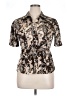 Apt. 9 Paisley Brown Short Sleeve Blouse Size XL - photo 1