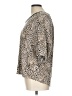 Chico's 100% Linen Animal Print Tan 3/4 Sleeve Blouse Size L - photo 5