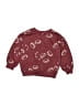 Cat & Jack Hearts Burgundy Pullover Sweater Size 3T - photo 2