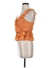 Express 100% Polyester Orange Sleeveless Blouse Size XS - photo 5